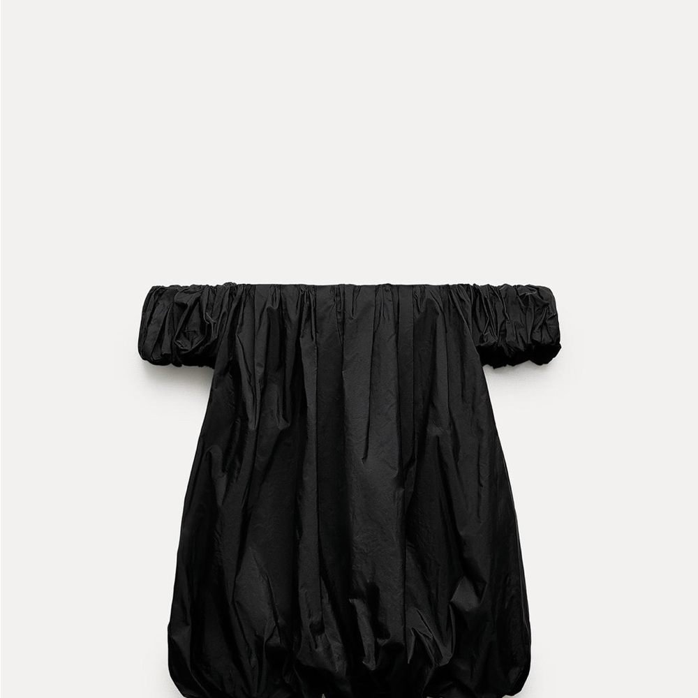 Zara Black Off-Shoulder Dress